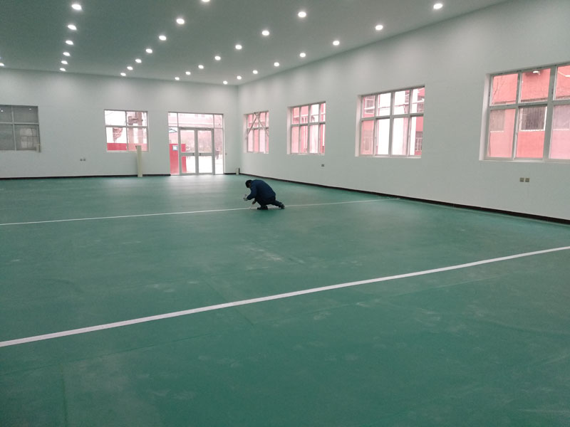 加厚舞蹈室幼兒園健身羽毛球塑膠運動地板PVC防滑地膠耐磨寶石紋